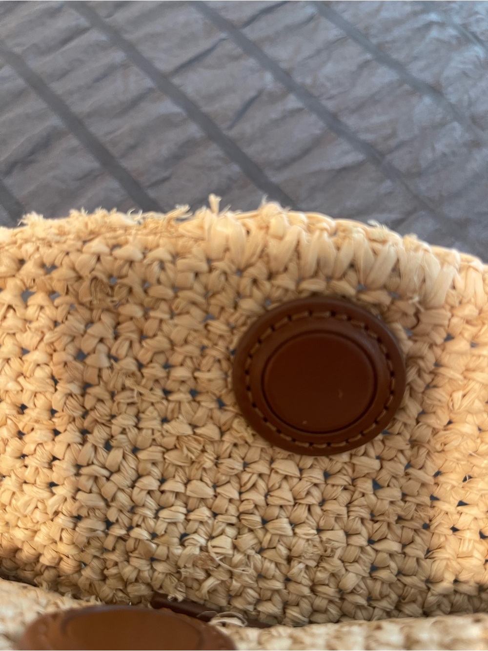 J. Crew Berkeley Small Handknotted Shoulder Bag in Raffia - Picture 15 of 16